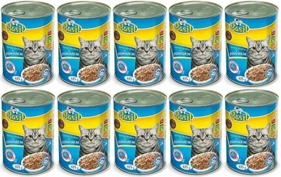 Zdjęcie produktu dla Karma mokra Basil 415g z łososiem dla kota 10szt.