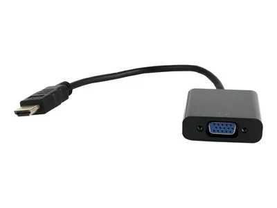 Image de GEMBIRD A-HDMI-VGA-04 HDMI VGA Noir Adaptateur/interface de câble (A-HDMI-VGA-04)