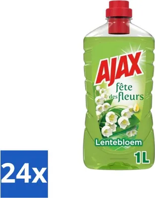 Produktbild von Ajax Allzweckreiniger Fête des Fleur Frühlingsblume 1 Liter - Vorteilspack - 24 Stücke