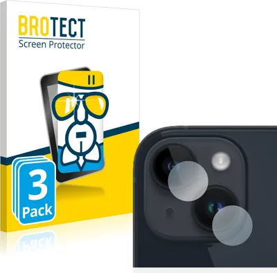 Produktbild von 3x BROTECT Schutzglas für Apple iPhone 14 Plus (NUR Kameraschutz) Schutzfolie Panzer Folie Glas Display Schutz klar