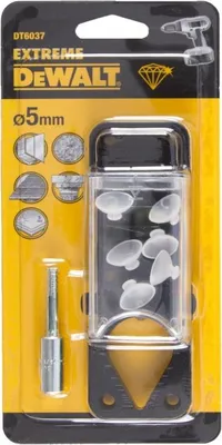 Produktbild von DeWALT DT6037-QZ, Bohrer, Diamantbohrkrone, 5 mm, Granit, Marmor, Porzellan, Edelstahl, 1 Stück(e)