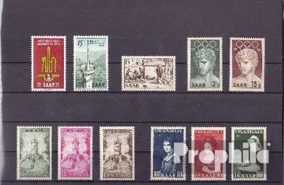 Produktbild von Briefmarken Saarland 1956 1956 postfrisch