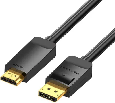 Immagine prodotto di DisplayPort 1.2 to HDMI 1.4 Cable Vention HAGBH 2m, 4K 30Hz (Black)