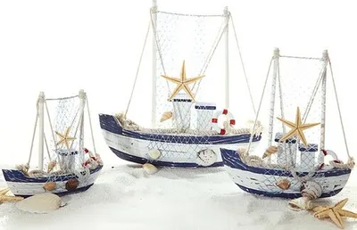 Produktbild von Deko Fischerboot in versch. Größen, Größe:L