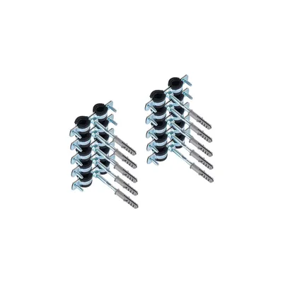 Produktbild von ScarMaxx 10 Stück Schraubrohrschellen Rohrschelle Stahl verzinkt, 3/8" Rohrschellen Gelenkrohrschellen