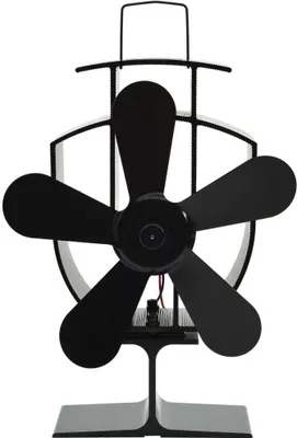 Produktbild von Ofenventilator Wärmebetrieben 5 Blätter Schwarz