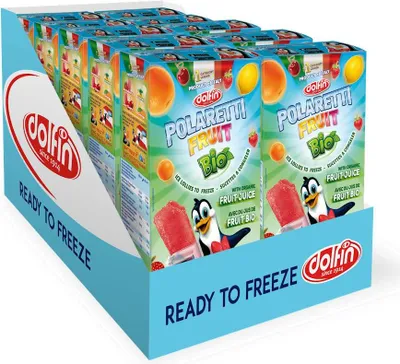 LODY WODNE DO ZAMROŻENIA BIO (10 x 40 ml) 400 ml - POLARETTI FRUIT (DOLFIN)
