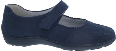 Produktbild von Waldläufer Henni Ballerina Klettver. 496302-191-217, Denver, Marine, Pro-Aktiv Fussbett, Weite H 39