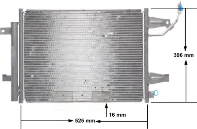 Obrázok produktu pre Kondenzátor, klimatizačný systém MAHLE AC 509 000S