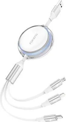 Image de 3W 1 Foneng X113 cable 1.1M Blanc