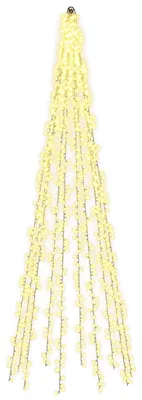 Imagen del producto de Iluminación para árbol de Navidad con 10 LEDs, 1550 LEDs, luz blanca cálida