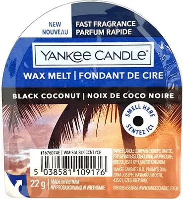 Immagine prodotto di Yankee Candle BLACK COCONUT - cera profumata 22 g
