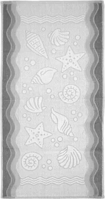 Zdjęcie produktu dla Ręcznik bawełniany Greno Flora Ocean 50x100 popielaty