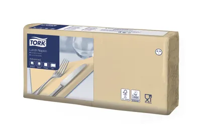 Obrázek produktu pro Ubrousky oběd Tork, slonová kost, 2 vr., sklad 1/4, 200 ks