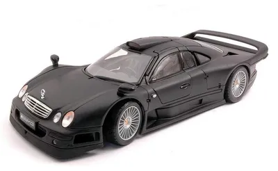 Produktbild von Maisto 31849 - Modellauto -  Mercedes CLK-GTR Streetversion (matt-schwarz, Maßstab 1:18)