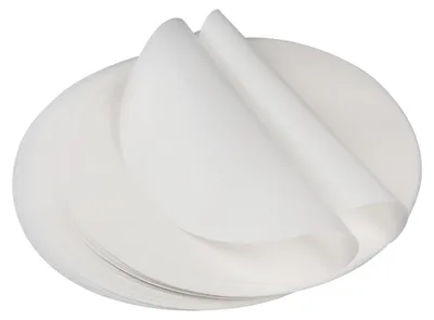 Produktbild von 150 Stück rundes Backpapier, antihaftbeschichtetes Backpapier Ø 26 cm, rundes Grillpapier, zum Braten in der Pfanne, für Grillpizza, Kuchen, Heißluftfritteuse (weiß)