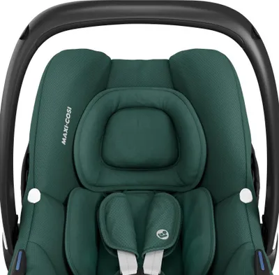 Produktbild von Maxi-Cosi CabrioFix i-Size, Federleichte Babyschale (nur 3,2kg), Kindersitz inkl. Sonnenverdeck & Neugeborenen Einlage, 0-12 kg, Essential Green