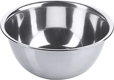 Produktbild von Schüssel, Küchenschüssel, gebördeter Rand, Edelstahl, 0,5-10 Liter wählbar : 16 cm Variante: 16 cm