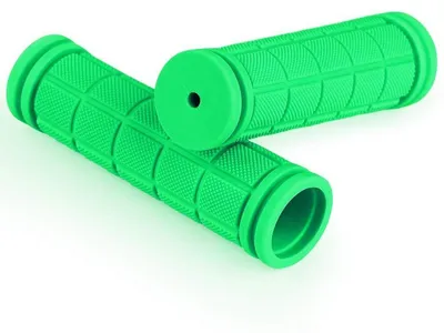 Immagine prodotto di Manopole ergonomiche per bicicletta, 1 paio, antiscivolo, in gomma, colore verde, 22 mm