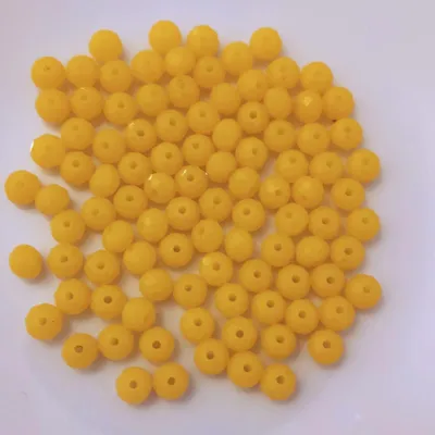Image de Perles de verre - Type 'Faceted' - 100 pièces - 6 mm - Orange mat