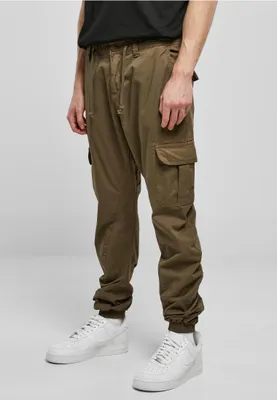 Zdjęcie produktu dla Urban Classics TB1268 | Męskie spodnie do biegania Cargo - Kolor: Oliwkowy - Rozmiar: XXL