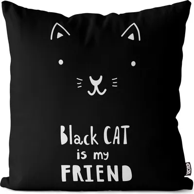 Produktbild von VOID Katze Haustier Cartoon Freund Kissenbezug Kissenhülle Sofakissen Kissen Deko Outdoor-Kissen Dekokissen