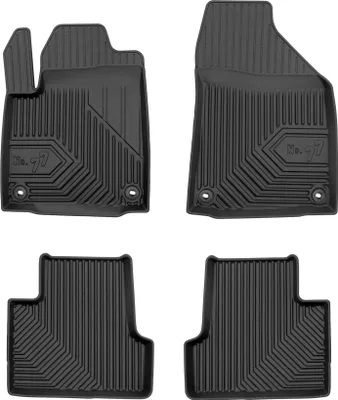 Produktbild von Fußmatten Gummimatten No.77 für Jeep Cherokee V 2013-2023 TPE Schwarz 4 Teile