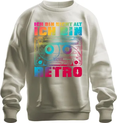 Obrázek produktu pro I'm not old I'm retro cassette 80s vintage gift uni mikina pulovr, příroda, S