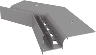 Produktbild von Renoplast Aluminium Traufprofil W20 Belüftungsboden, Innenecke 135°, Grau