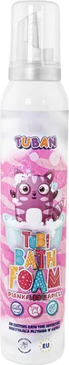 Image de Mousse de bain rose Tuban 200 ml - jouet hydratant pour enfants
