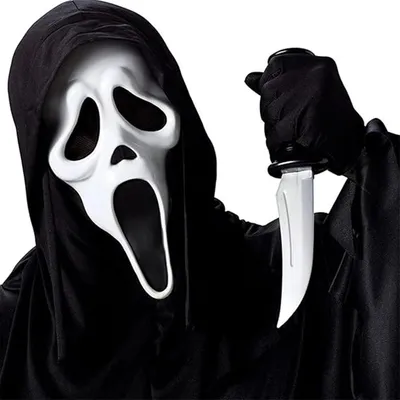 Produktbild von Halloween Maske, Scream Ghostface, Uni, Horroraccessoire, für Kostümfest