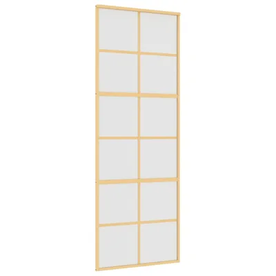 Obrázok produktu pre vidaXL Posuvné dvere Golden 76x205 cm Matné sklo ESG a hliník