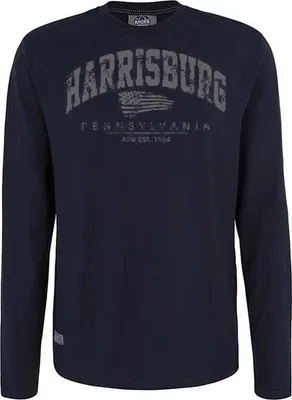 Produktbild von Übergrößen Longshirt Harrisburg grau AHORN SPORTSWEAR Navy 8XL