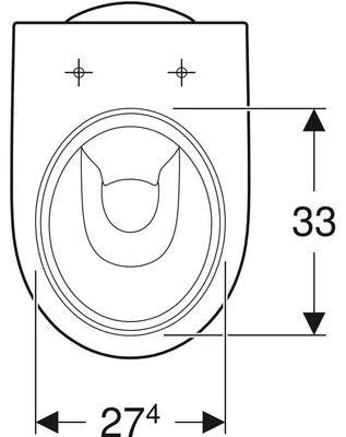 Produktbild von Geberit Renova Stand-WC Tiefspüler, Abgang vertikal, teilgeschlossenes Keramikdesign, T=53,5cm, weiß, 1 Stk.
