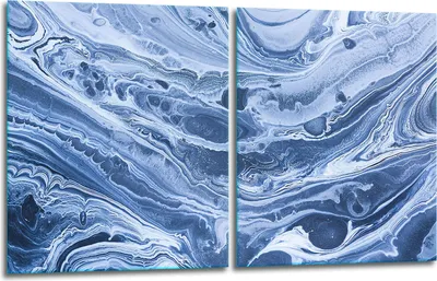 Produktbild von Herdabdeckplatten 2x40x52 Glaskeramikfeld 2-Teilig Glas Spritzschutz Marmor
