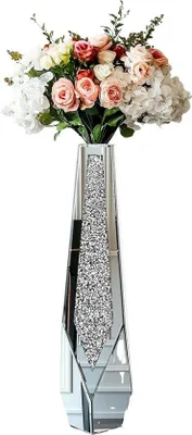 Produktbild von Große leuchtende Dekorative Vase mit Kristall-Details