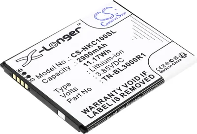 Immagine prodotto di TECHTEK Batteria compatibile con [Nokia] C100, C100 2022, N152DL, TA-1520 sostituisce TN-BL3000R1