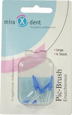Produktbild von Miradent Interdentalbürste Pic-Brush large blau 6 St