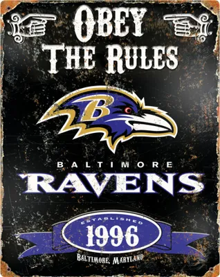 Produktbild von The Party Animal Ravens Vintage Metal Sign