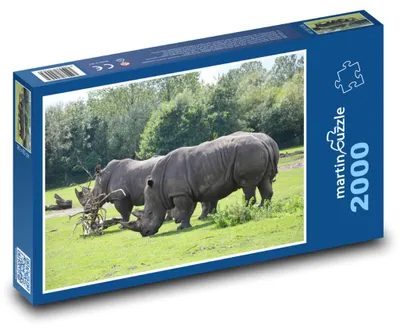 Produktbild von martinpuzzle - Puzzle 2000 Teile - Nashorn