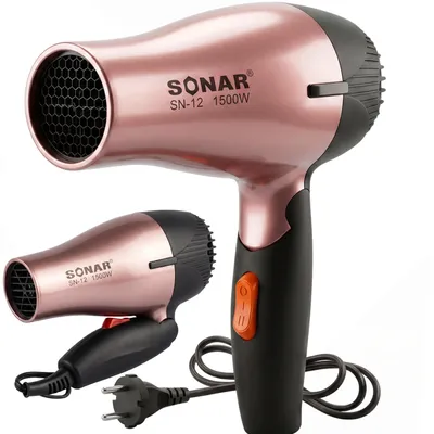 Produktbild von Haartrockner Reise 1500W Kompakt Schnell trocknende Haartrockner Föhn klappbar leise Kleiner Haartrockner Zentrierdüse für Haarsalon Familie Retoo