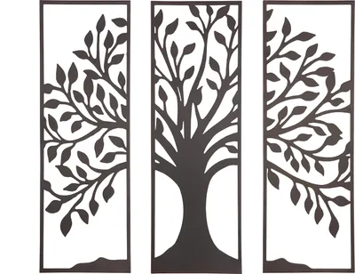Produktbild von Gilde Wandrelief, "Tree", Metall, braun, VE 1, L. 1.5 cm, B. 90 cm, H. 90 cm 67966 4063387679661