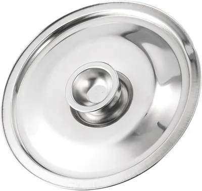 Produktbild von Universeller Deckel aus Edelstahl für Öltöpfe, Gewürztöpfe und Gläser, silberfarben
