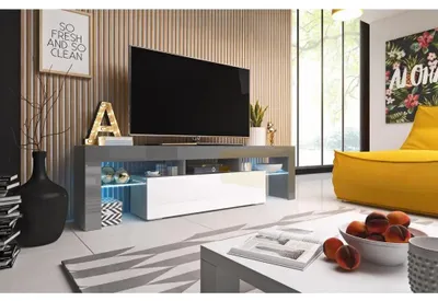 Produktbild von Cama TORO158 SZ/BI, Grau, Partikelbord, Grau, Partikelbord, 2 Regale, Laminat