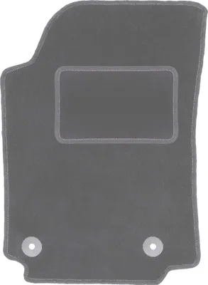 Produktbild von Fahrerfußmatte Velours graphit passend für Audi 100 C4 (1991-1994, Avant, Kombi, Limousine) – mit Befestigungen – passgenau