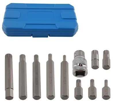 Image de Jeu de 11 clšŠs š€ douille polygonale 1/2" (M5, M6, M8, M10, M12) pour BMW, VW et Audi