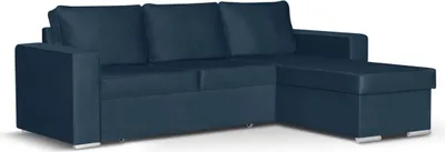 Produktbild von Ecksofa mit Schlaffunktion PANORAMIX-L - Marineblau