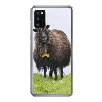 Produktbild von MuchoWow® Handyhülle Schutzhülle Hülle für Samsung Galaxy A41 Schafe - Braun - Meer Silikon Softcase Handy Hülle - Mobiltelefon