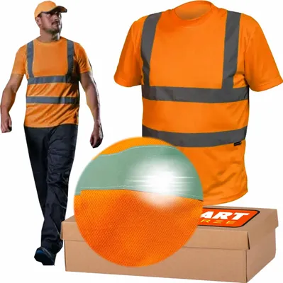 Produktbild von Warn-T-Shirt Reflektierendes Arbeits-T-Shirt L orange HOGERT ROSSEL