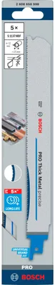 Image de Lame de scie alternative PRO Thick Metal precise S1137HBF, 1.1 x 25 x 225 mm, 5 pièces